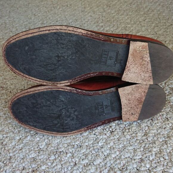 Frye Shoes Frye Anna Shortie Boots in Cognac Antique color size 7.5 - Picture 10 of 12